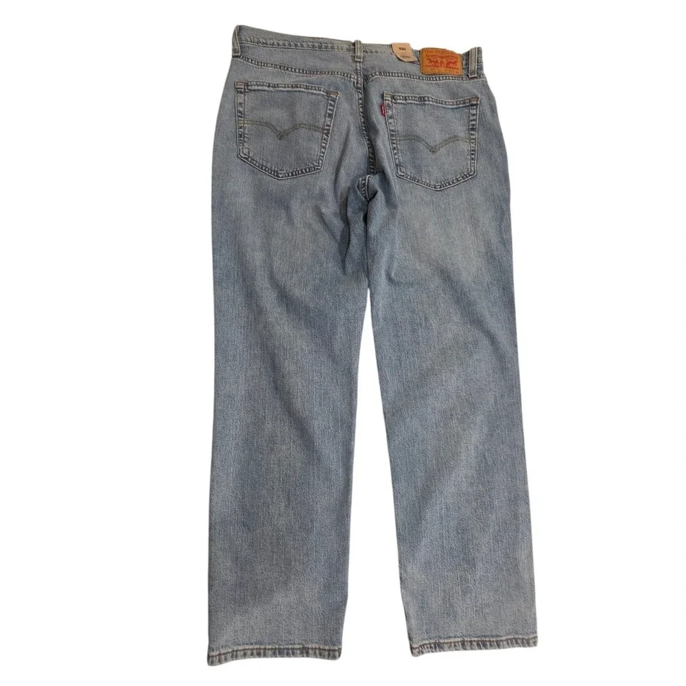 Levi's Mens 541 Athletic Taper Jeans Light Wash Blue Stretch 37x30